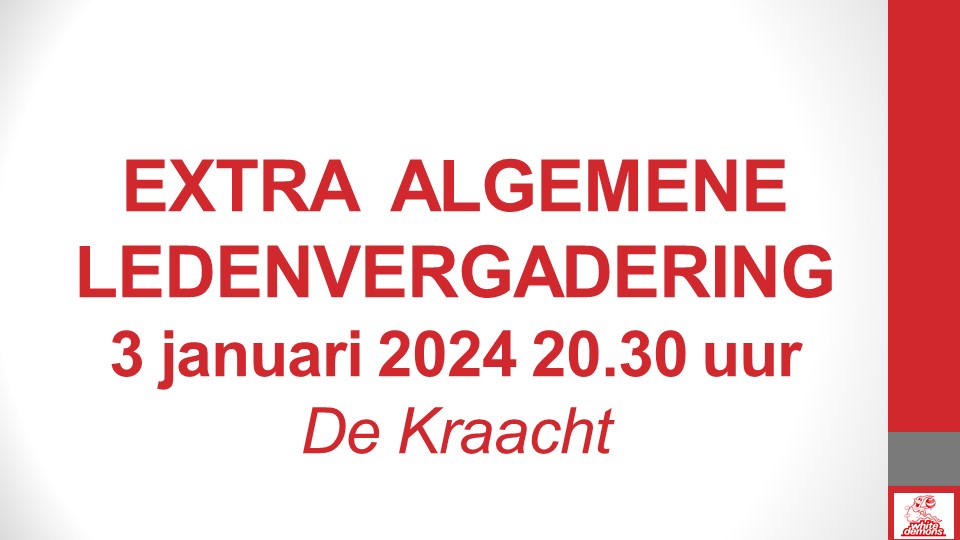 Extra ALV - 3 januari 2024