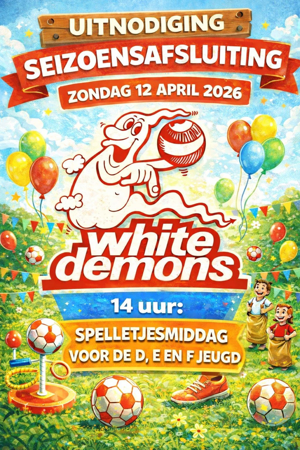 Seizoensafsluiting 12 april 2026